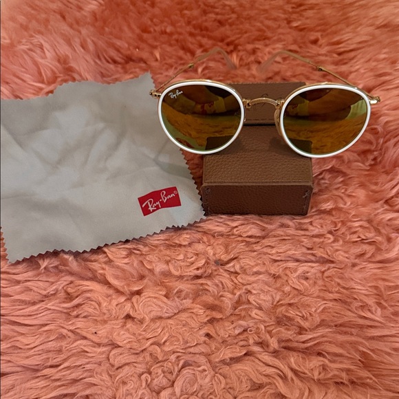Ray-Ban Accessories - Ray-Ban Gold Frame with Brown Lenses Sunglasses